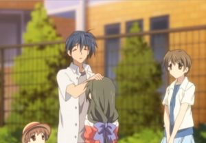 Clannad After Story, patting the head