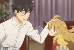 Sweetness and Lightning, patting the head